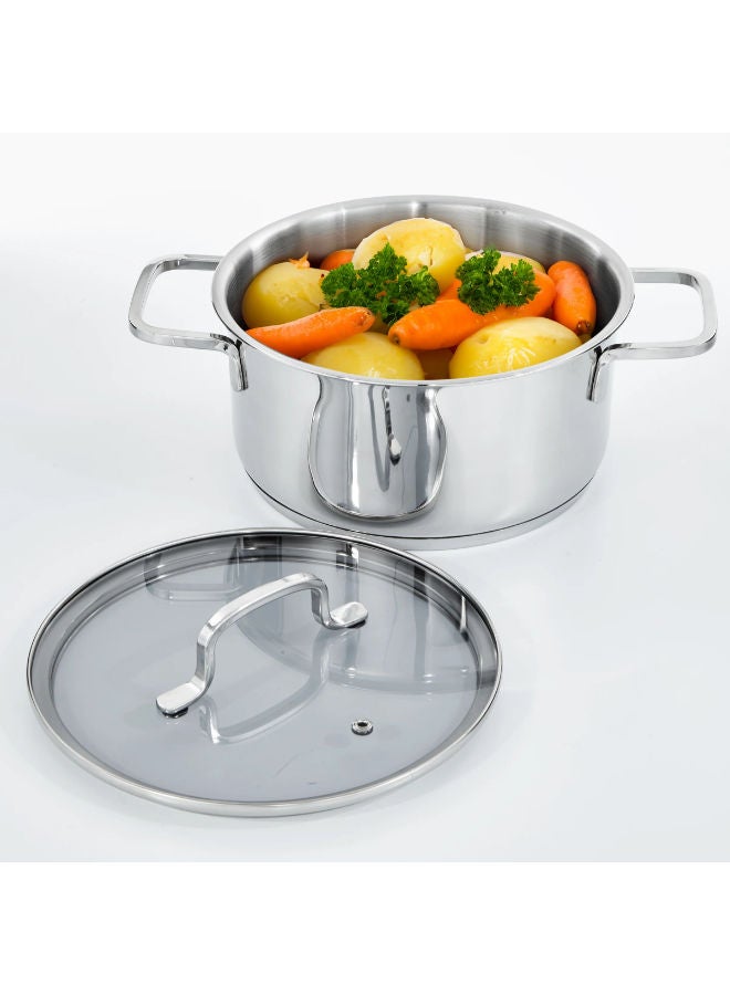 Berghoff Covered Stockpot  -Silver - Image 4